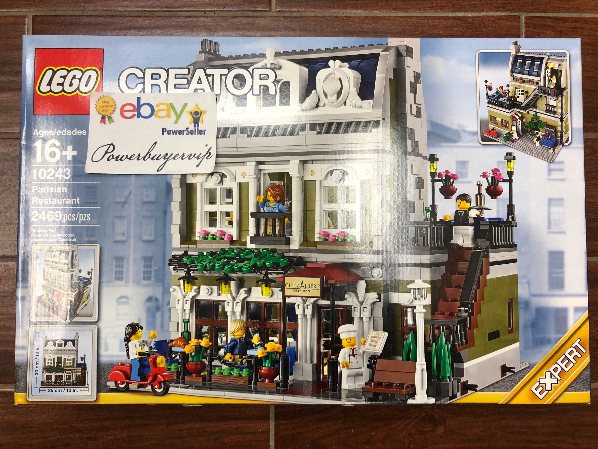 NEW LEGO Creator Expert 10243 Parisian Restaurant (2469 Pieces) Building Toy - Click Image to Close